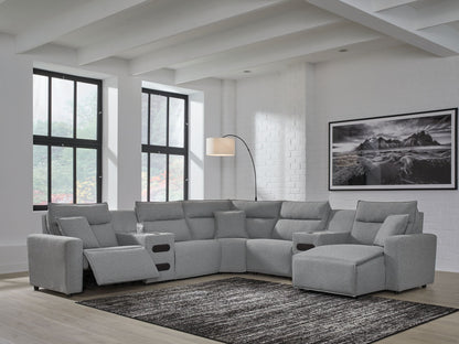 ModMax II - Salt And Pepper - Reclining Sectional