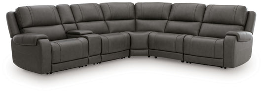 5Z-Harrenhurst - 6 Piece Power Reclining Sectional