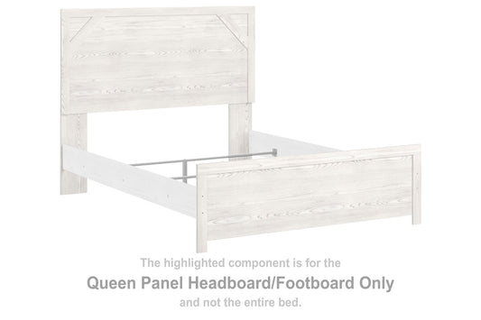Gerridan - Queen Panel HDBD/Ftbd - White / Gray