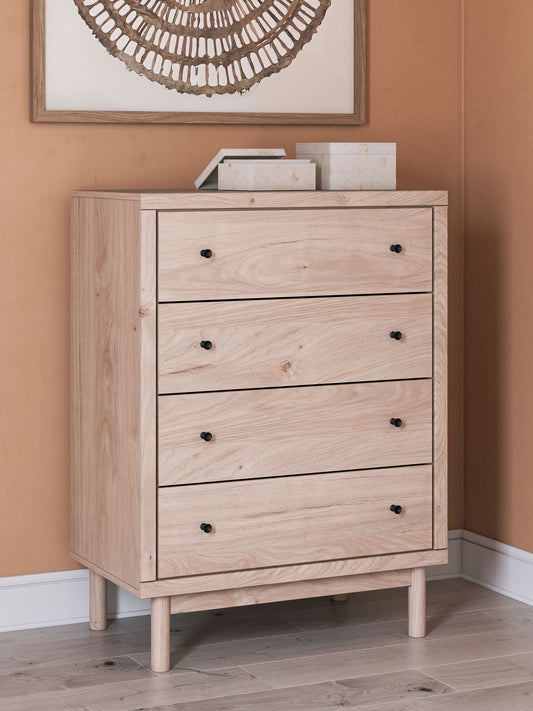 Shapella - Four Drawer Chest - Tan