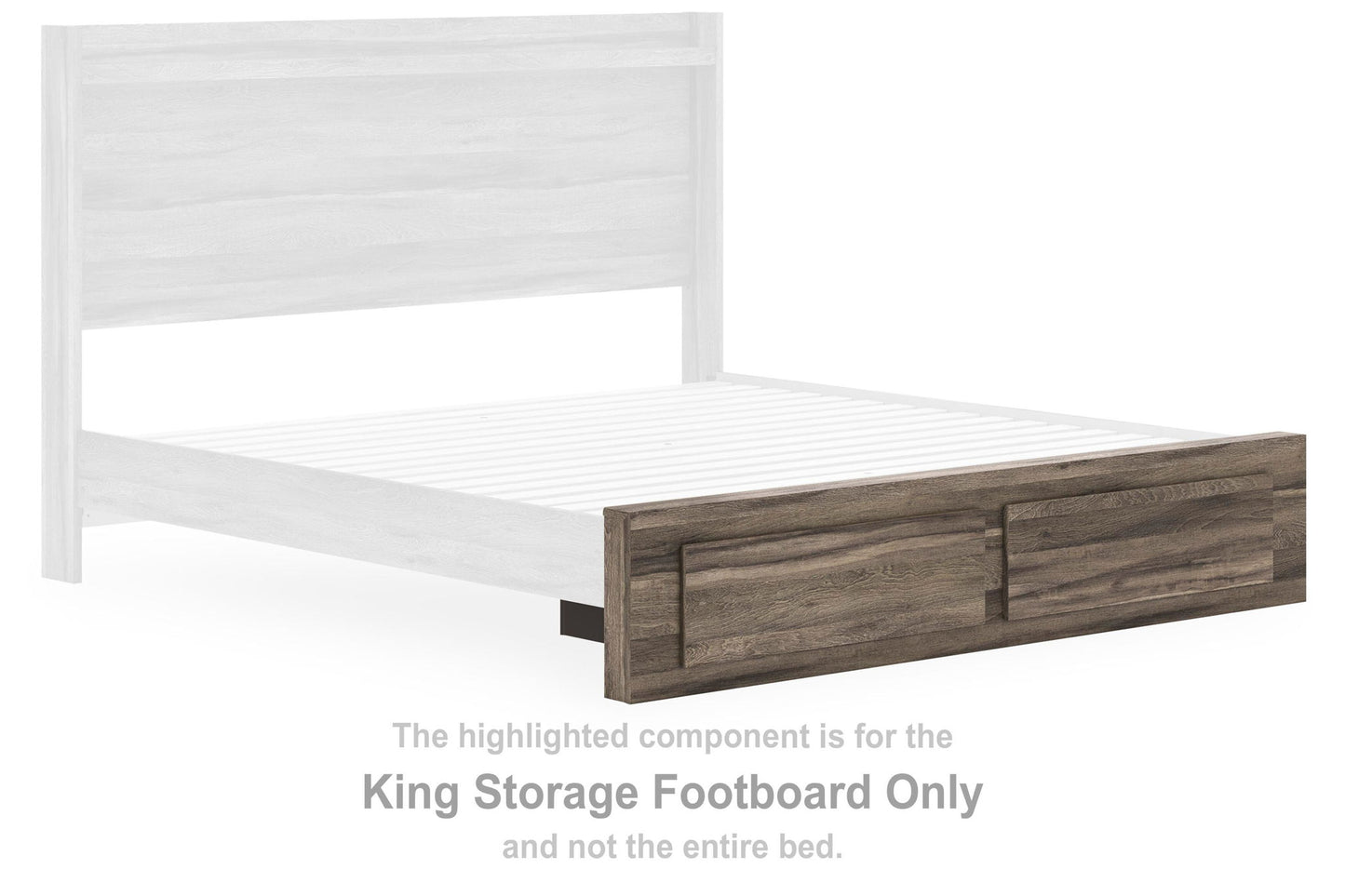 Baystorm - King Storage Footboard - Brown