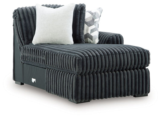 Midnight-Madness - RAF Corner Chaise - Gunmetal