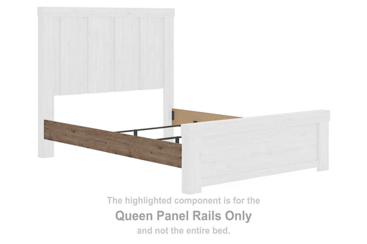 Garistyn - Queen Panel Rails - Light Brown
