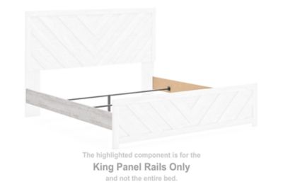 Cayboni - King Panel Rails - Whitewash