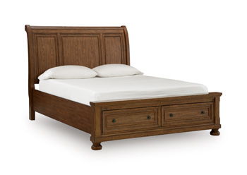 Havenstein - Queen Storage Footboard - Warm Brown