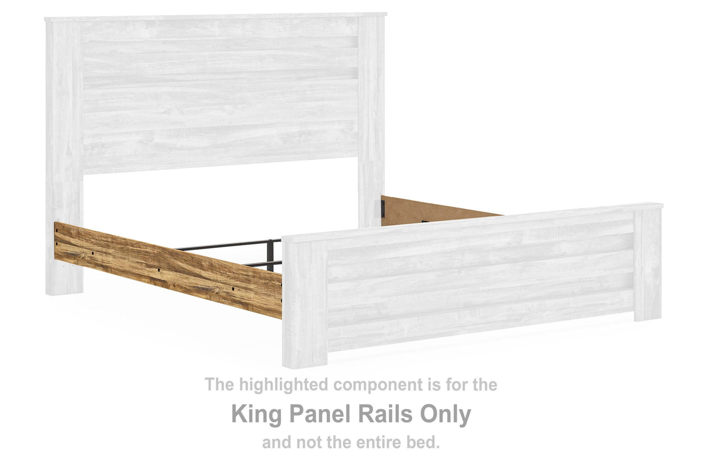 Branstony - King Panel Rails - Brown
