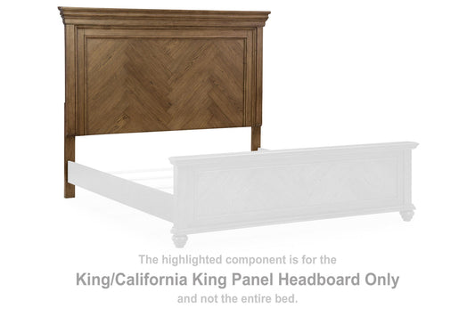 Waynely - King/California King Panel Headboard - Medium Brown