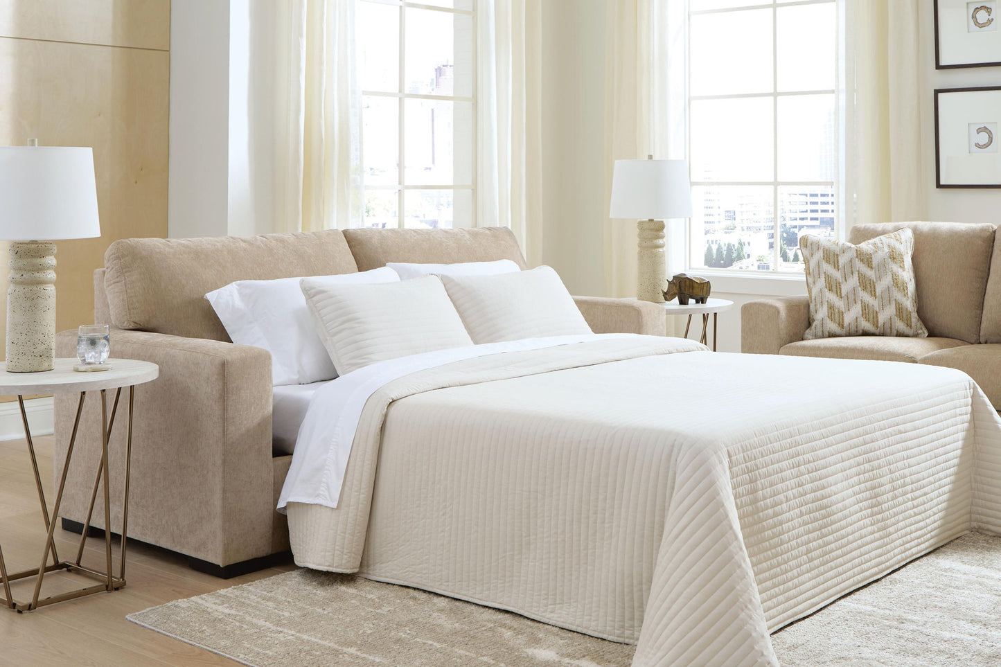MaKaylen - Queen Sofa Sleeper - Almond