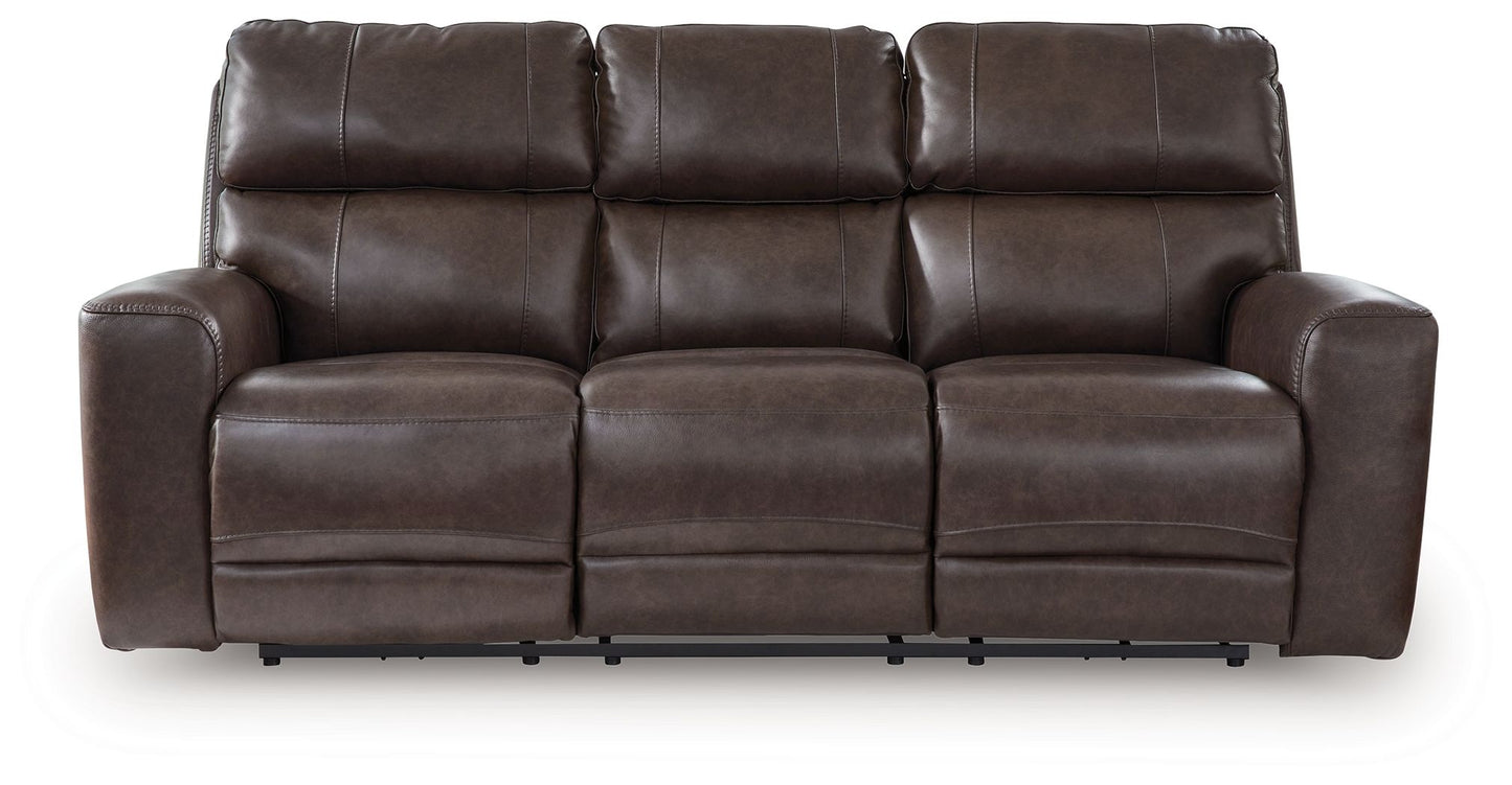 Beadel - Power Reclining Sofa With Adjustable Headrest - Smoke