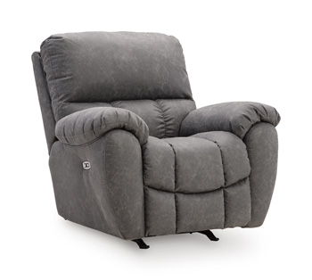 Hadrian Pike - Power Rocker Recliner With Adjustable Headrest - Galaxy