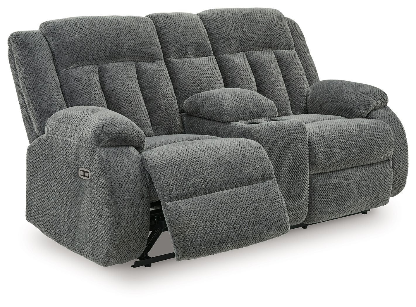 Greely Bend - Double Relcining Power Loveseat With Console