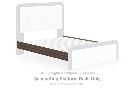 Mazilar - Queen/King Platform Rails - Brown