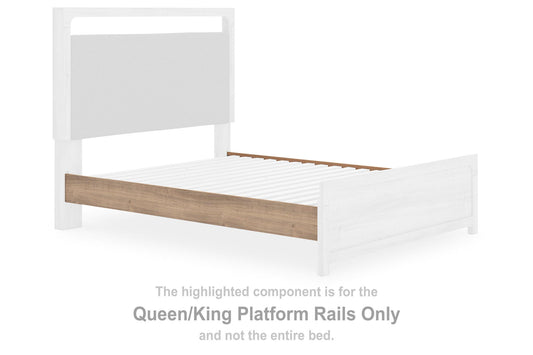Hollymount - Queen/King Platform Rails - Tan