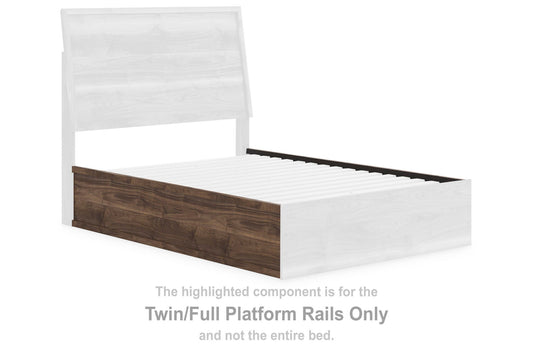 Zadilyn - Twin/Full Platform Rails - Brown