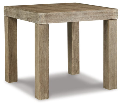 Silo Point - Square End Table - Brown