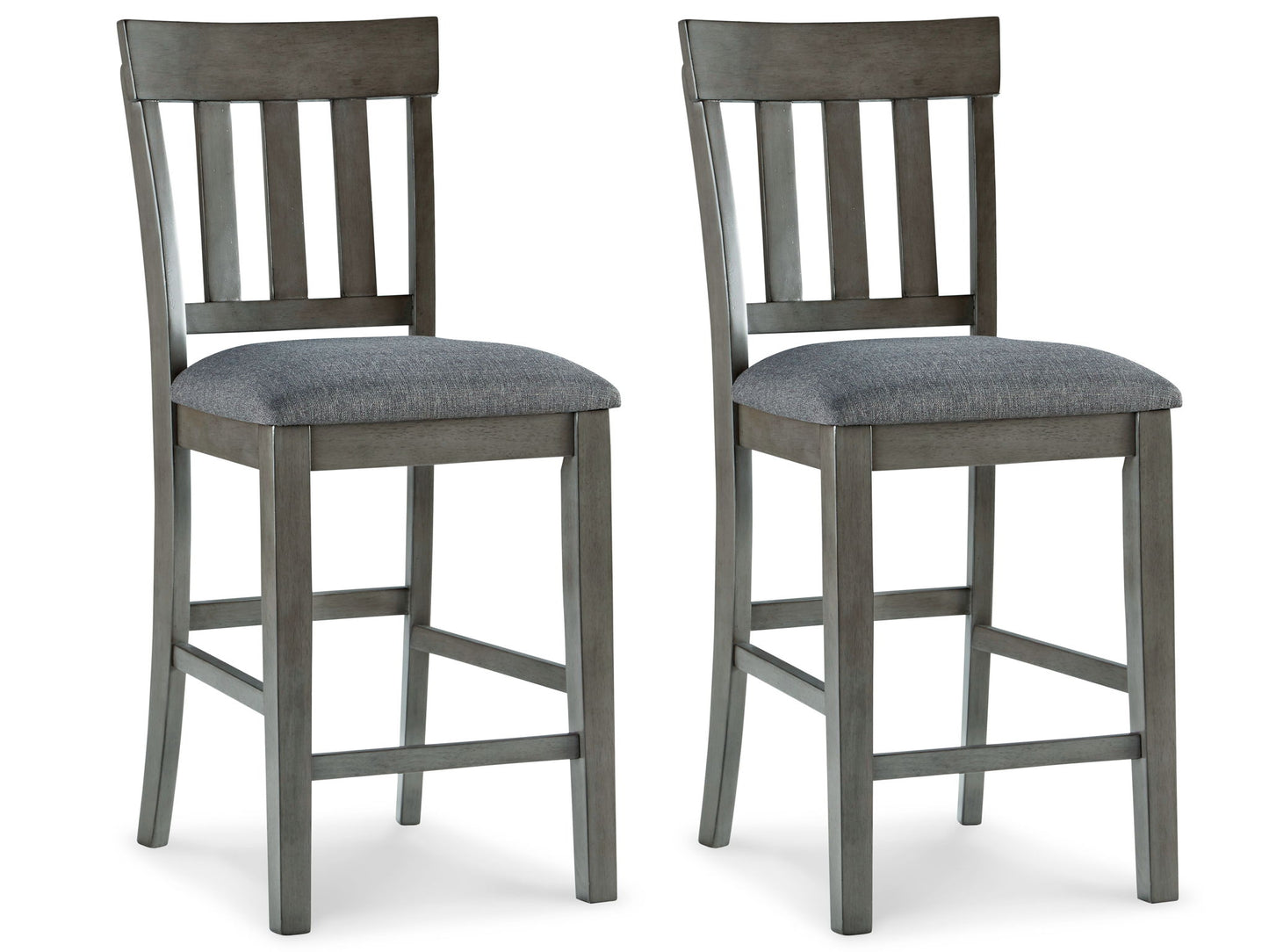 Hallanden - Upholstered Barstool (Set of 2) - Black / Gray