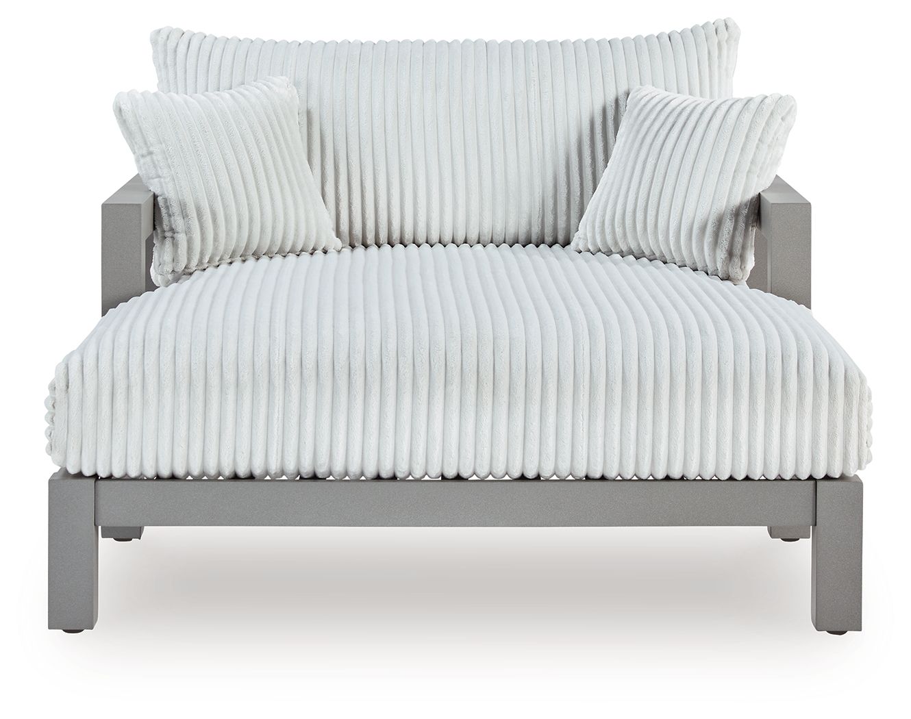 Moonlight View - Chaise Lounge With Cushion - Gray
