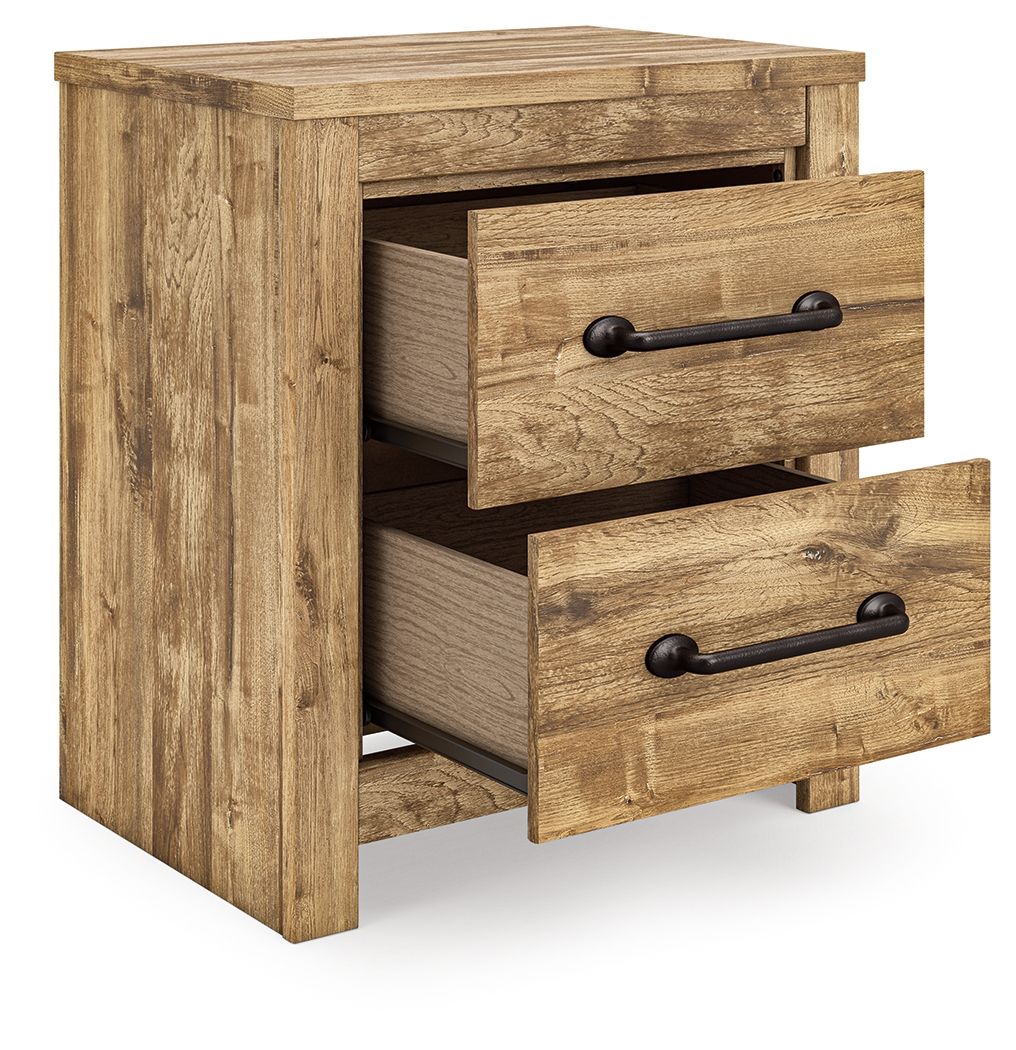 Branstony - Two Drawer Night Stand - Brown