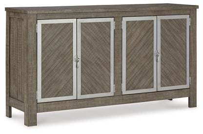 Krystanza - Dining Room Server - Weathered Gray