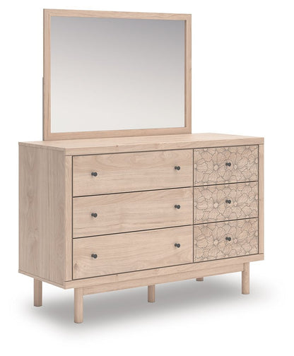 Shapella - Dresser And Mirror - Tan
