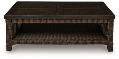 Drakes Beach - Rectangular Cocktail Table - Dark Brown