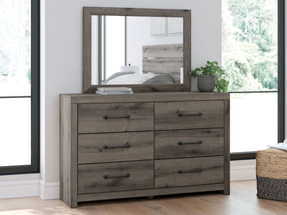 Urbanoore - Dresser And Mirror - Brown Gray