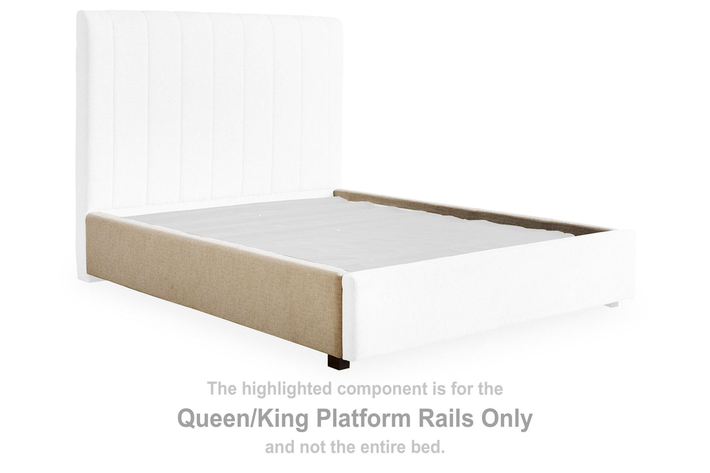 Shoralli - Queen/King Platform Rails - Beige