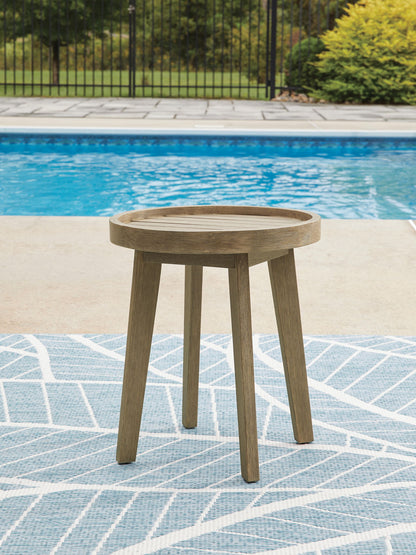 Bradstreet Bay - Round End Table - Beige