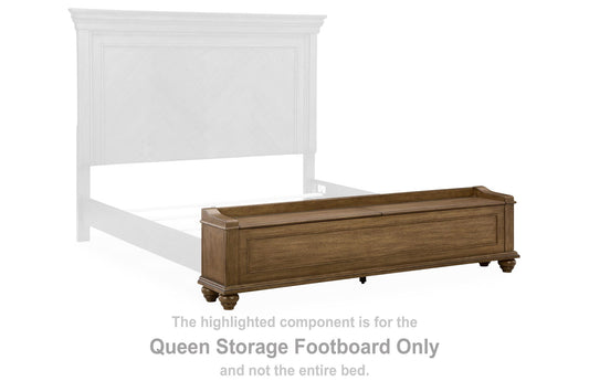 Waynely - Queen Storage Footboard - Medium Brown