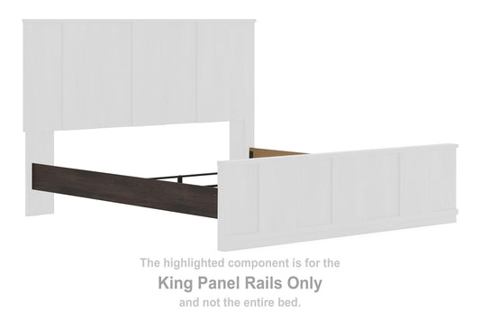 Jadiston - King Panel Rails - Dark Brown