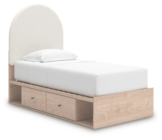 Shapella - Upholstered Panel Storage Bed