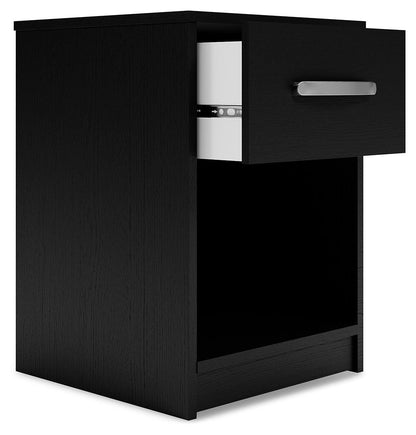 Finch - One Drawer Night Stand - 23" Height - Black