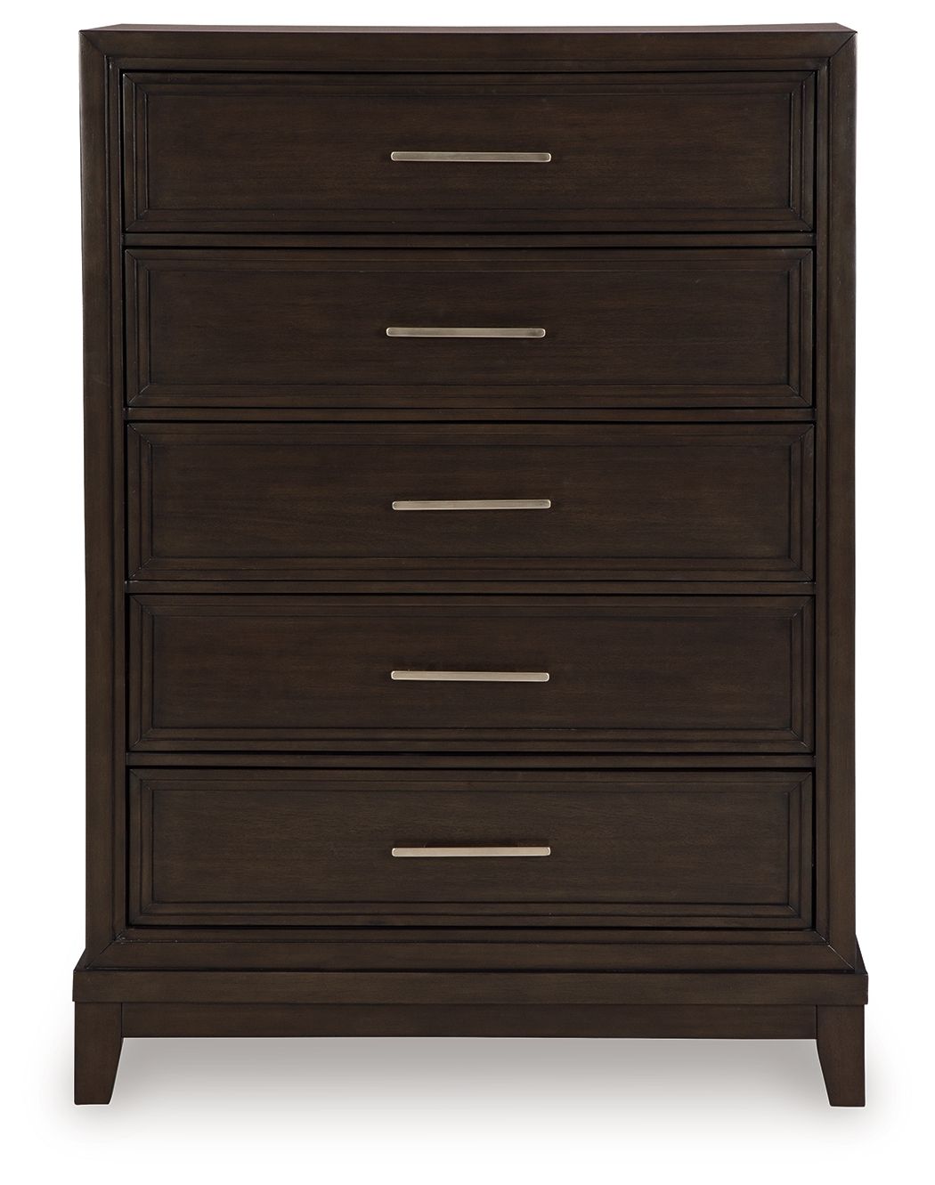 Neymorton - Five Drawer Chest - Dark Grayish Brown
