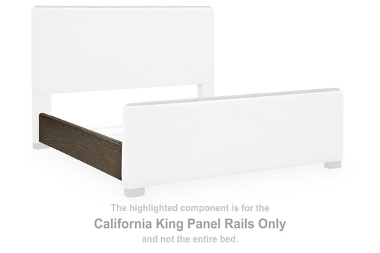 Darimore - California King Panel Rails - Burnished Brown