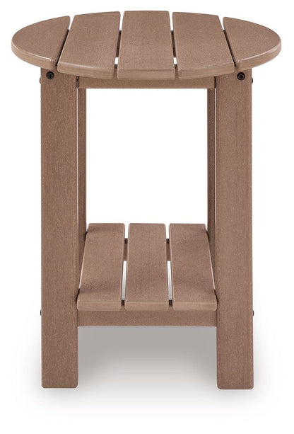 Cliffs Beach - Oval End Table - Driftwood