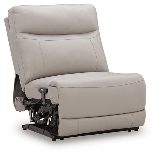 Gravier - Power Armless Recliner With Adjustable Headrest - Gray