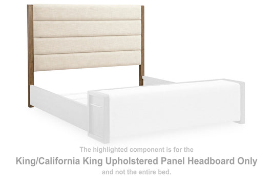 Marxmore - King/California King Upholstered Panel Headboard - Brown