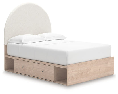 Shapella - Upholstered Panel Storage Bed