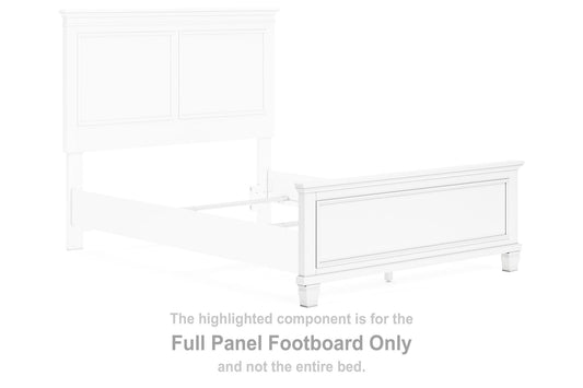 Fortman - Full Panel Footboard - White