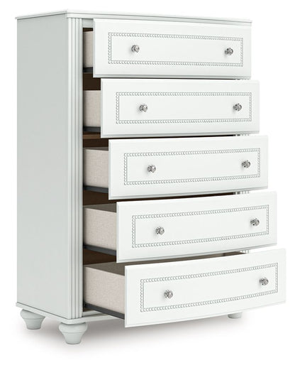 Maylilly - Five Drawer Chest - White