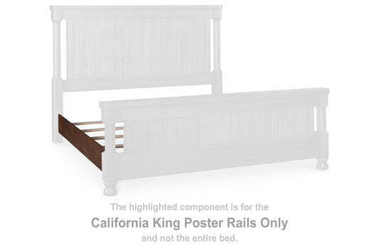 Chadworth - California King Poster Rails - Brown