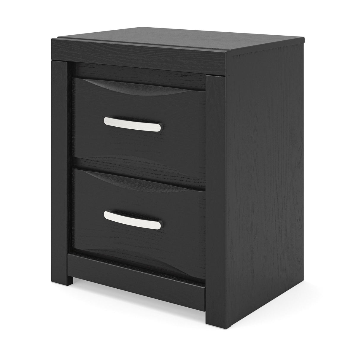 Jeffon - Two Drawer Night Stand - Black