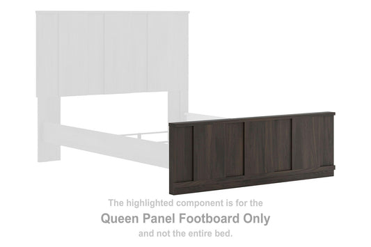 Jadiston - Queen Panel Footboard - Dark Brown