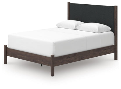 Cadmori - Upholstered Panel Bed