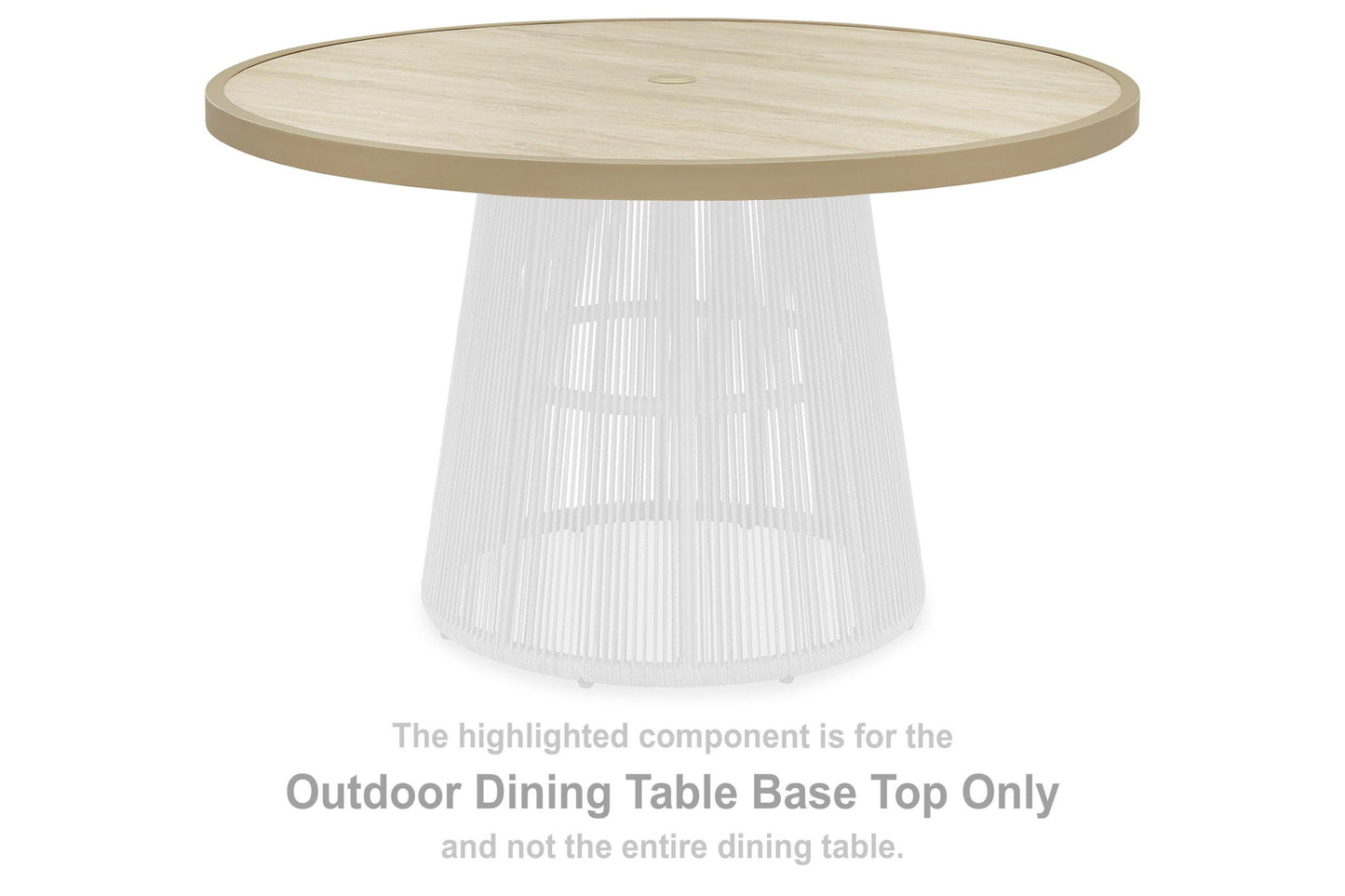Ocean Park - Round Dining Room Table Top - Beige