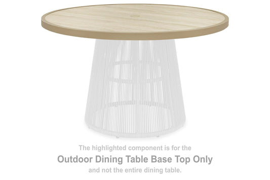 Ocean Park - Round Dining Room Table Top - Beige