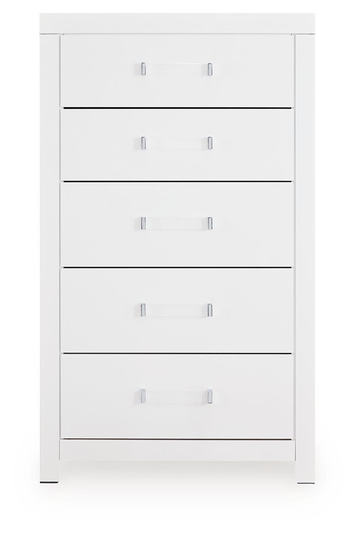 Raechalla - Five Drawer Chest - White