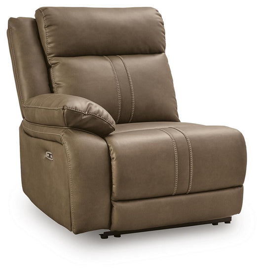 Max-Media - LAF Zero Wall Power Recliner - Biscotti