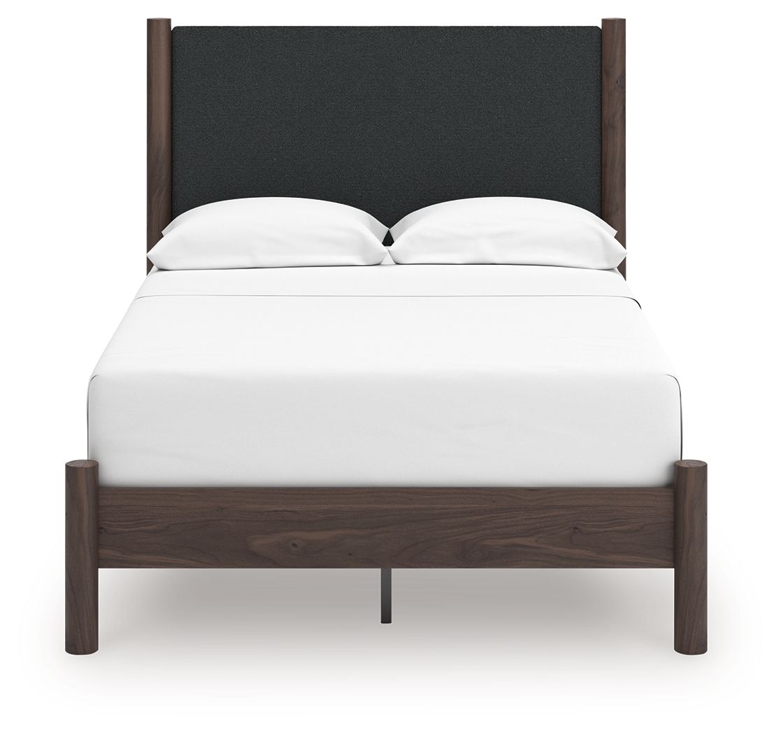 Cadmori - Upholstered Panel Platform Bed