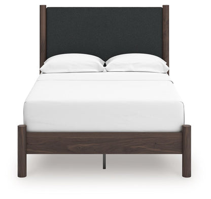 Cadmori - Upholstered Panel Platform Bed